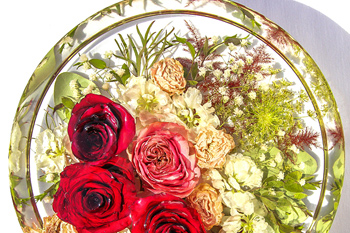 Special Occasions Flowers Preserved in Resin