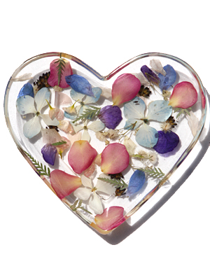 Jewellery Dish with Confetti Petals Preserved